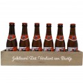 Jupiler Bierpakket : Jubileum! Dat Verdient een Biertje (6 flesjes) - Houten Kratje