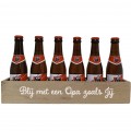 Jupiler Bierpakket : Blij met een Opa zoals Jij (6 flesjes) - Houten Kratje