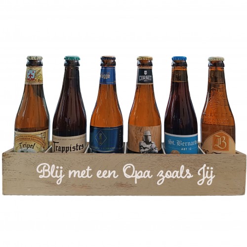 Bierpakket Speciaalbier: Blij met een Opa zoals Jij (6 flesjes) -  Kratje